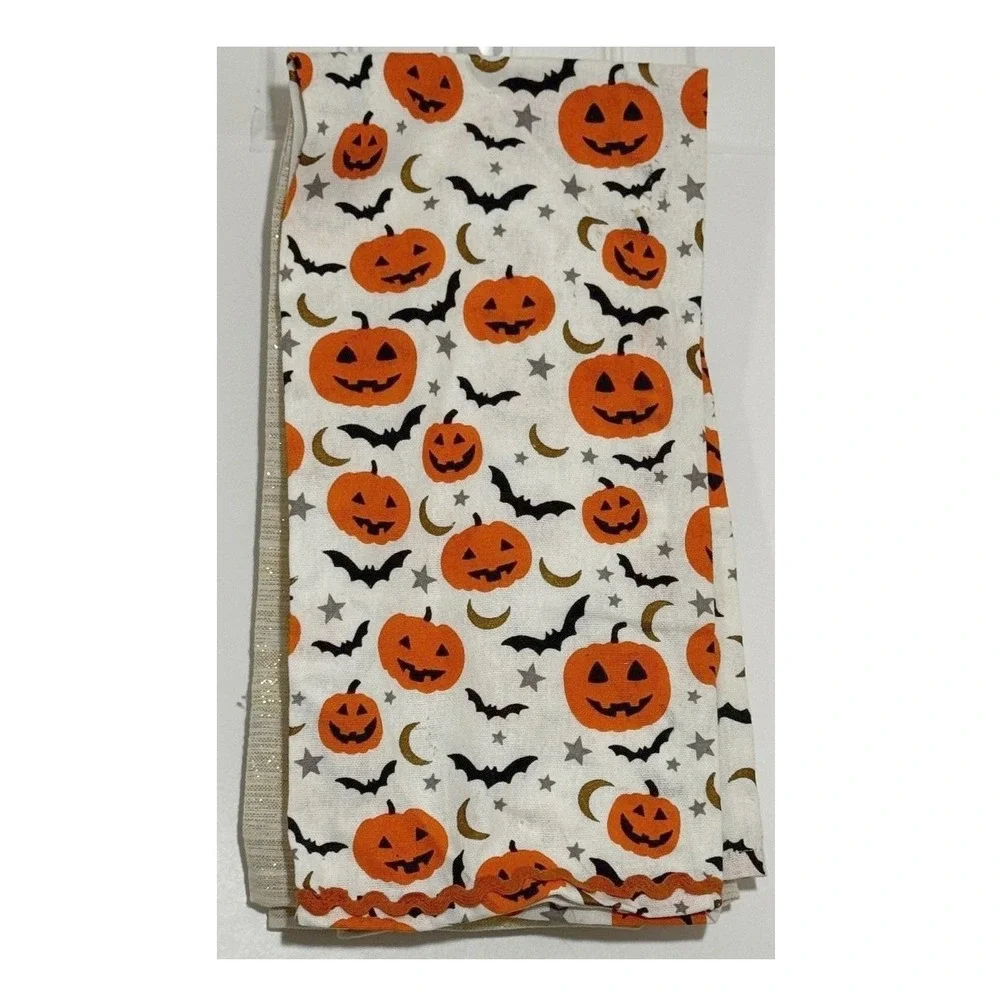 Cynthia Rowley Curious Halloween Kitchen Towels Hocus Pocus Set of 2 New